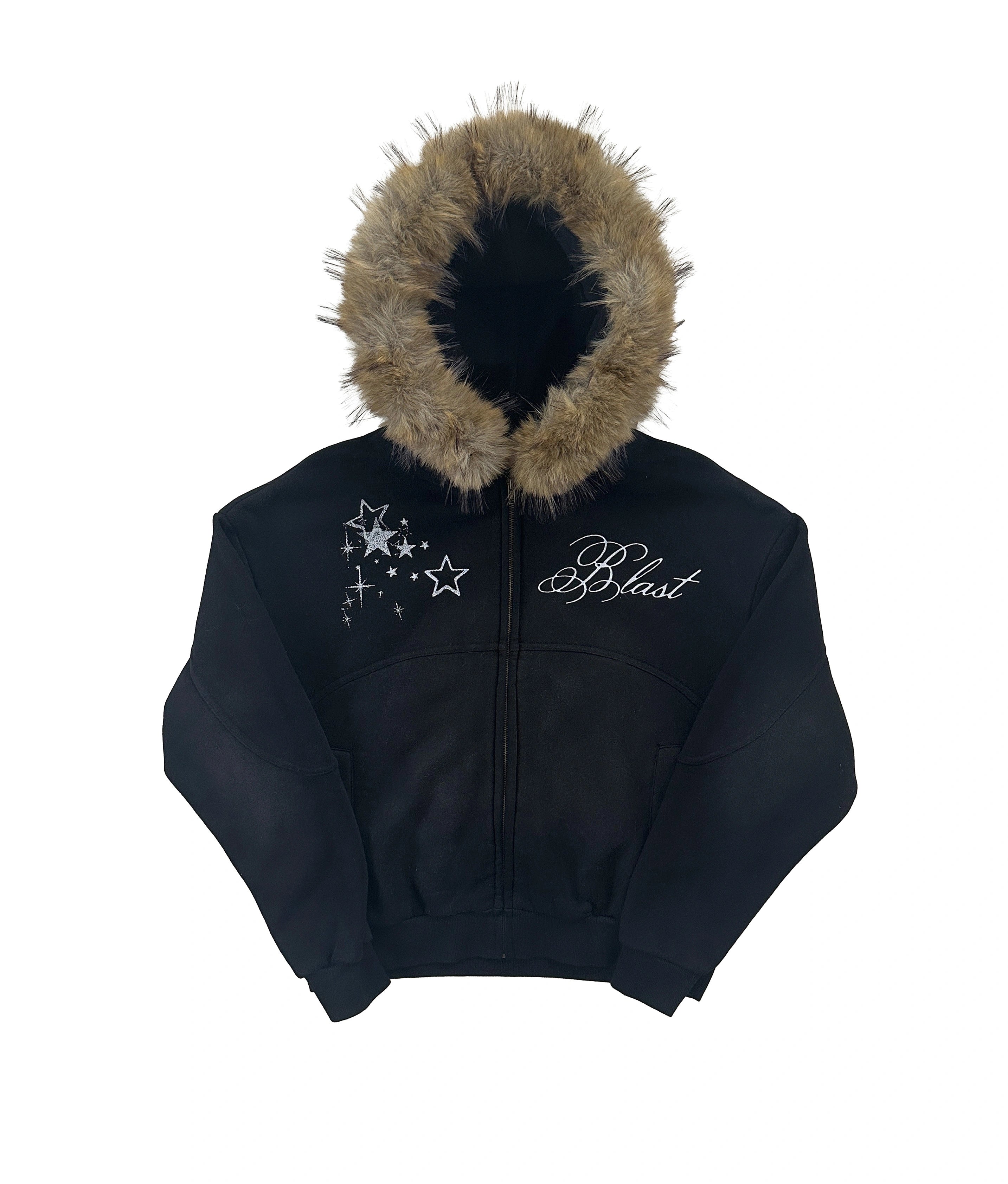 FEEL THE BLAST! FUR HOODIE