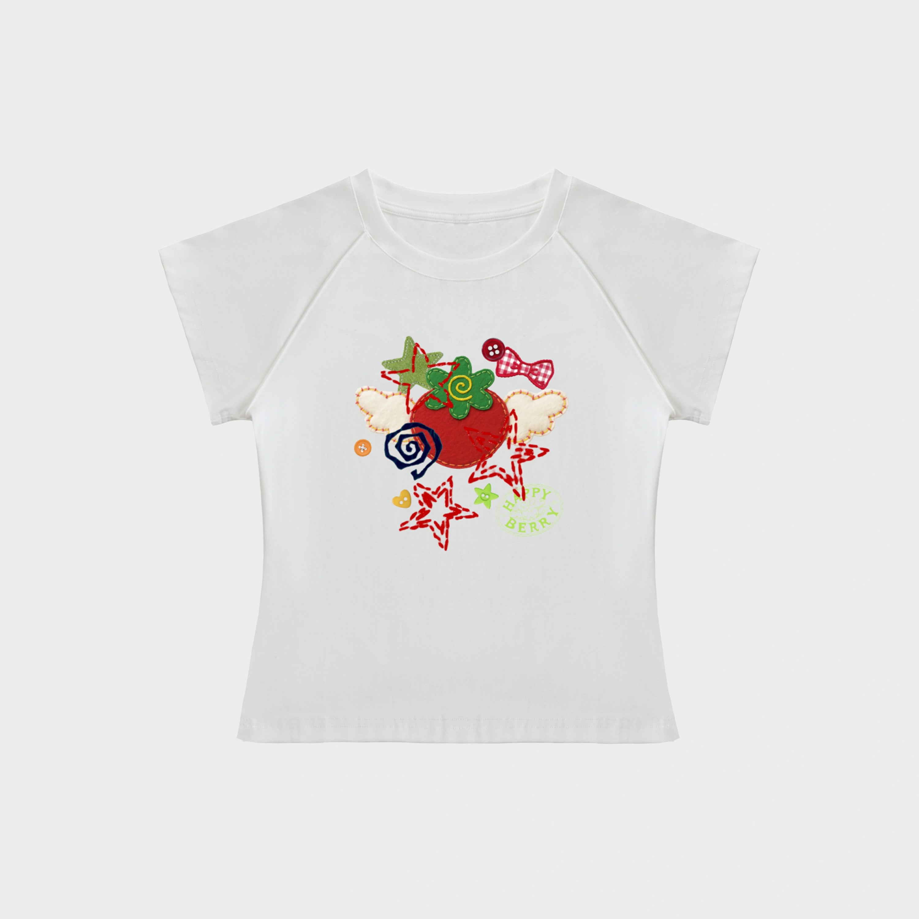 HAPPY PATCHWORK BABY TEE