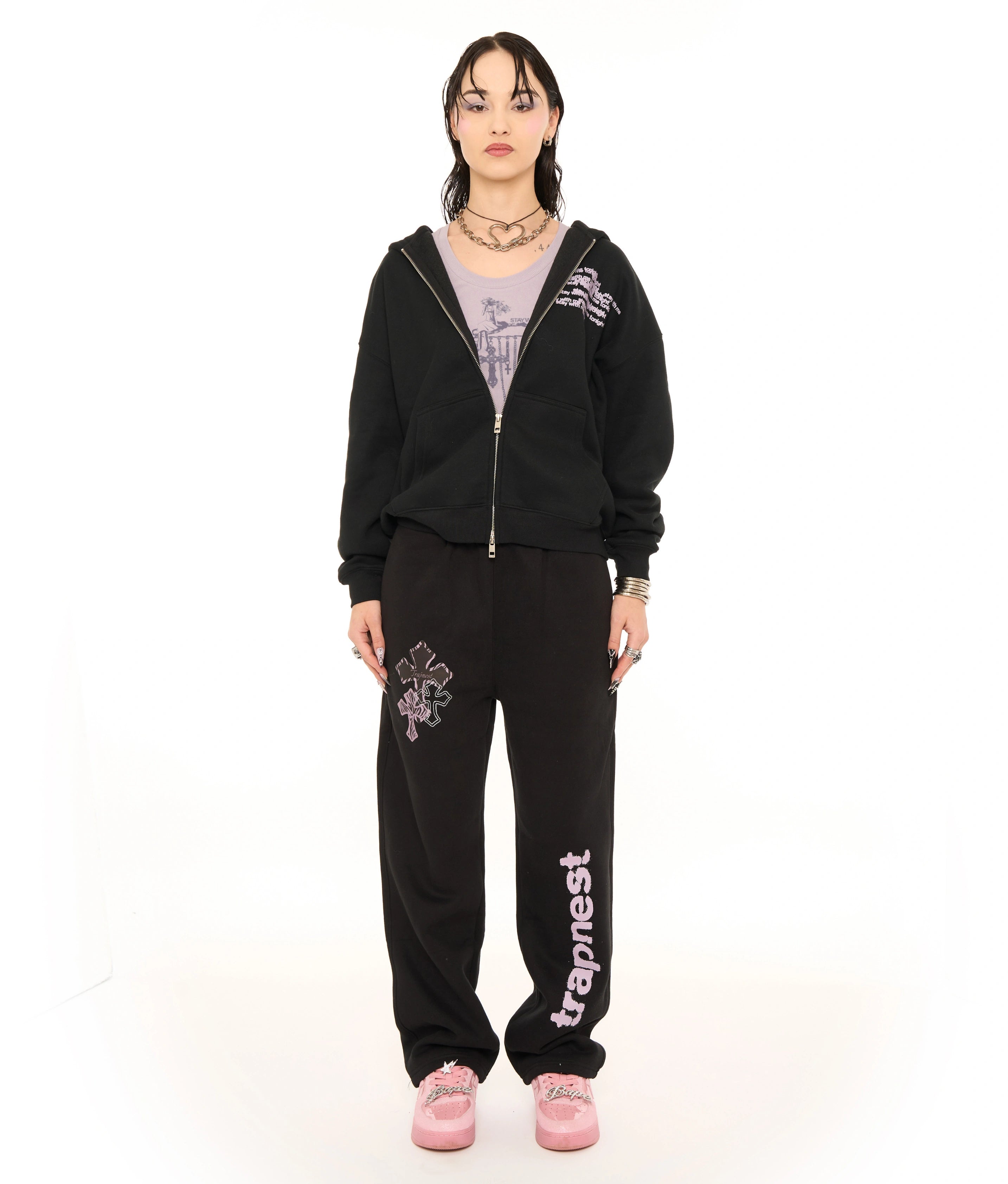 LAVENDER BUTTERFLIES SWEATPANTS