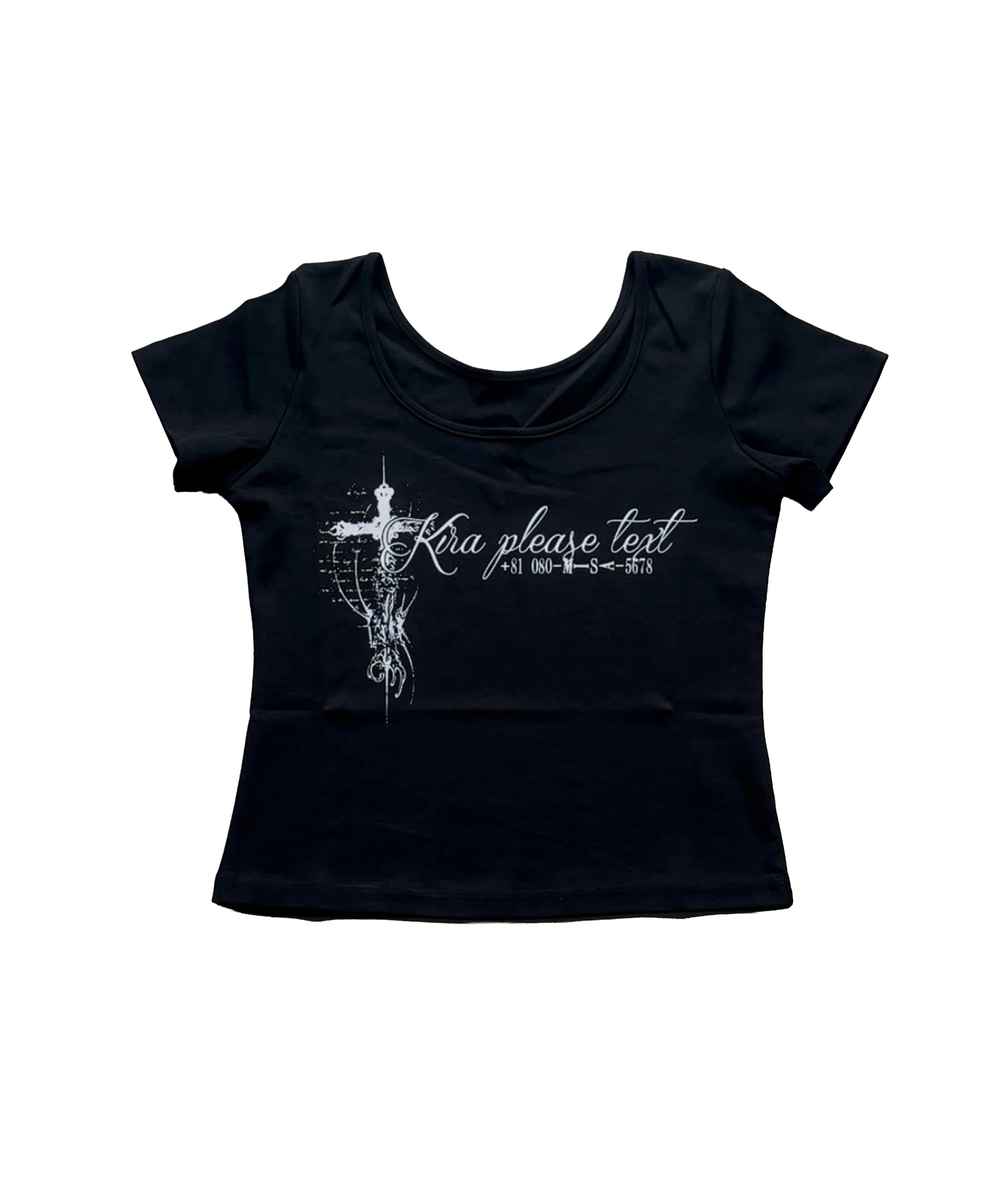 TEXT ME! CROPPED TEE
