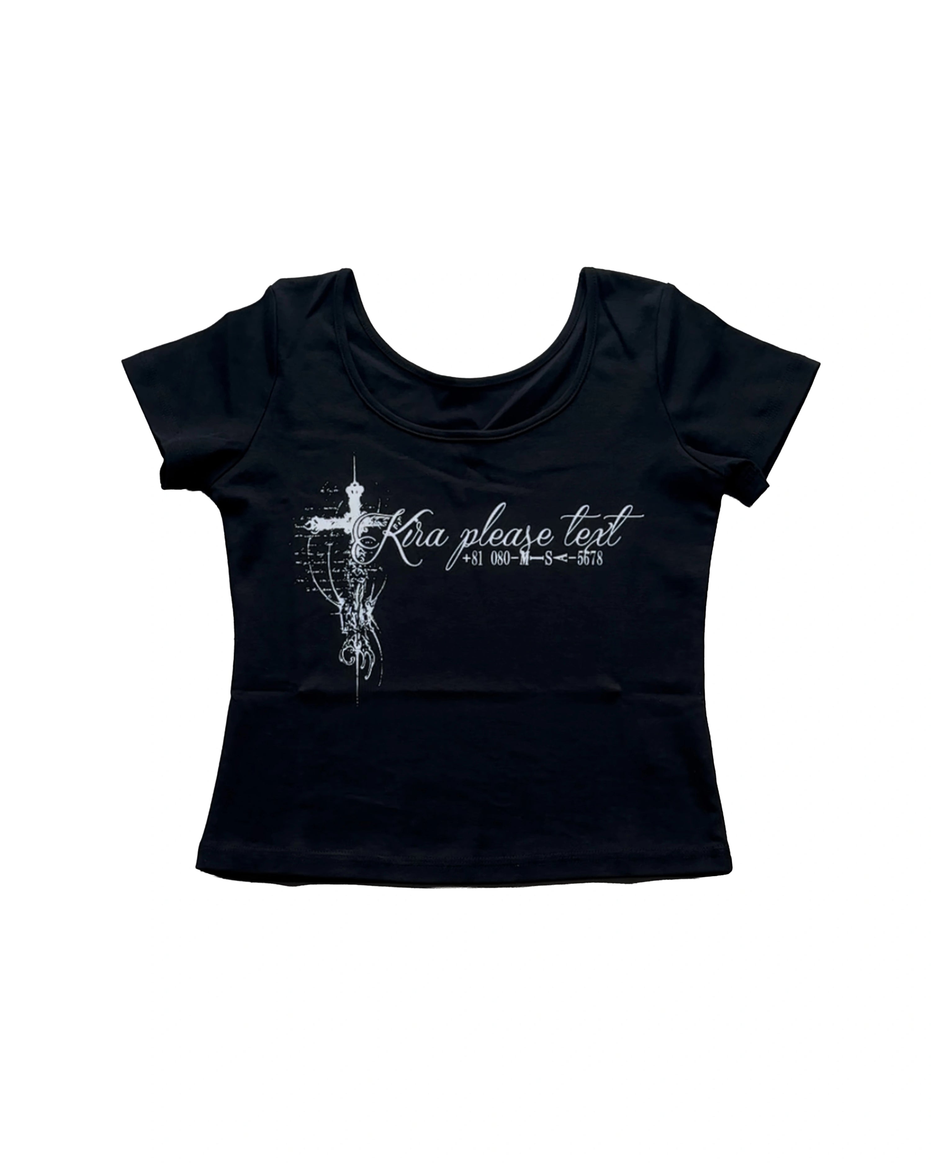 TEXT ME! CROPPED TEE