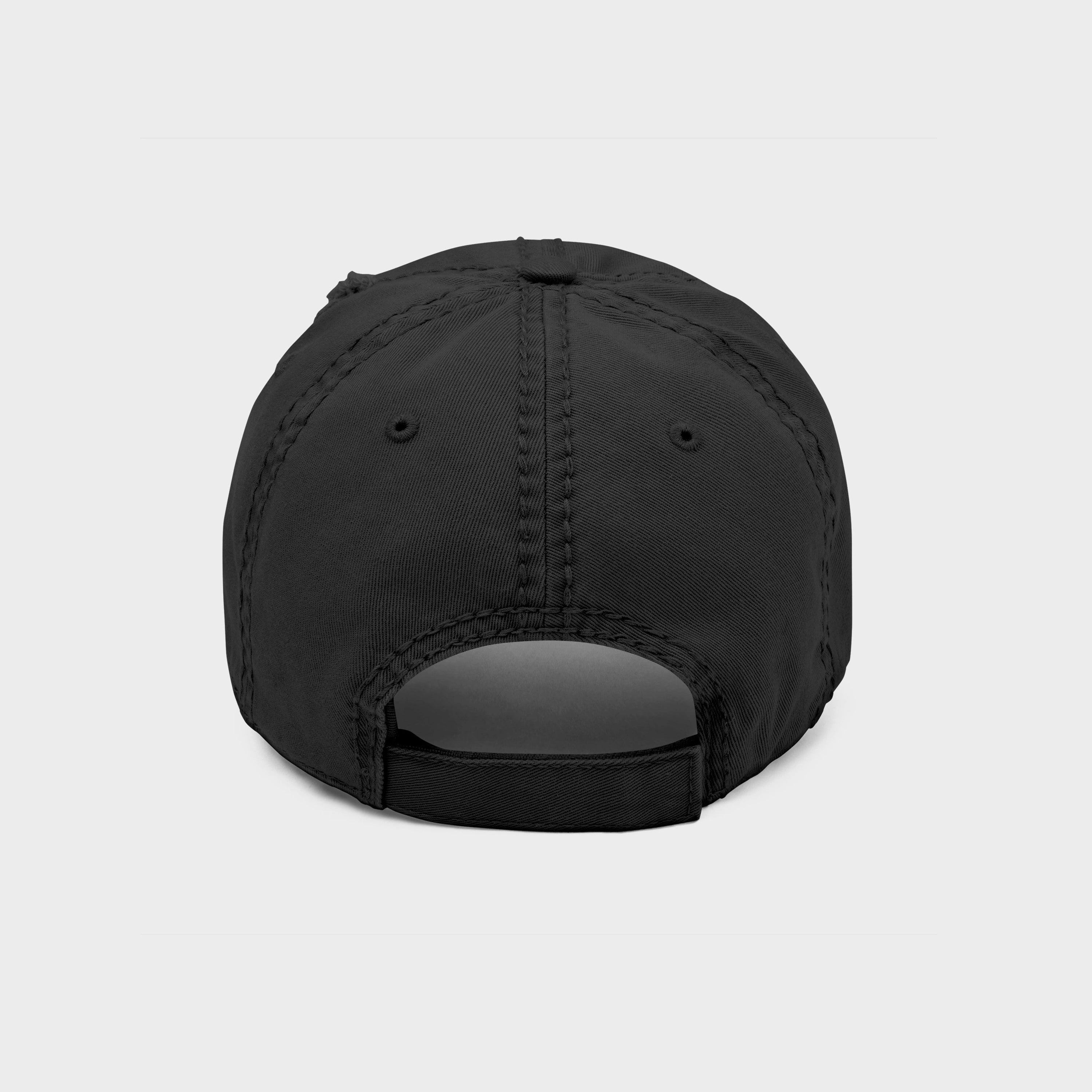 FAITH EMBROIDERY DISTRESSED HAT - ICHIGOODESIGN