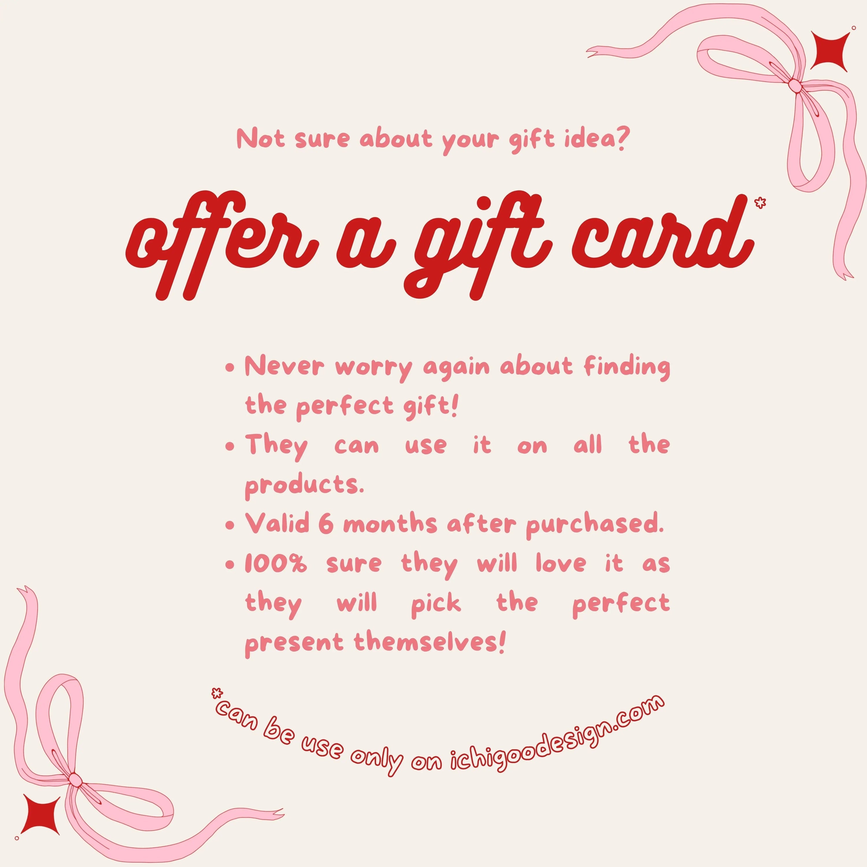 GIFT CARD - ICHIGOODESIGN