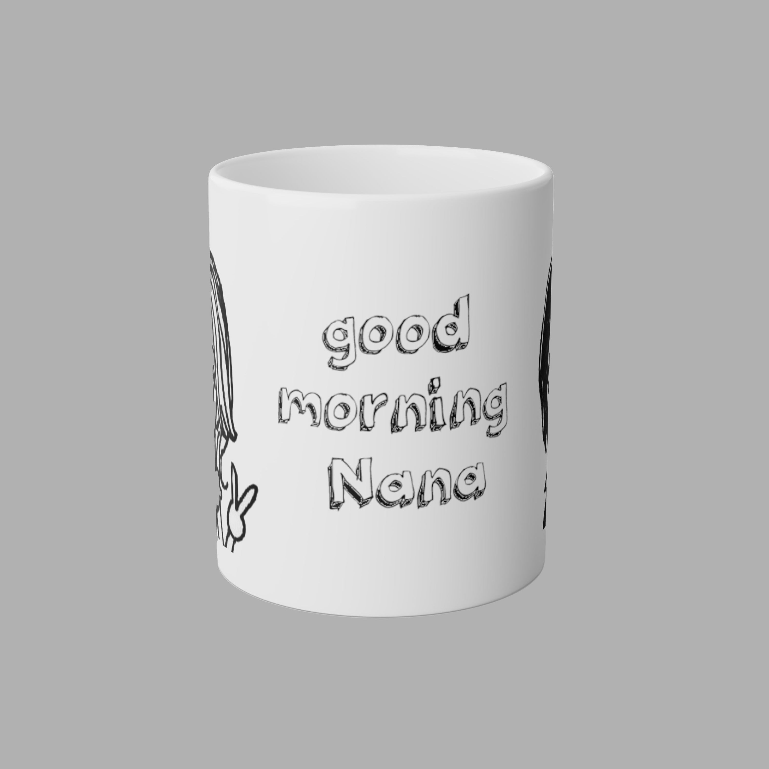 GOOD MORNING NANA MUG - HACHI & NANA - ICHIGOODESIGN