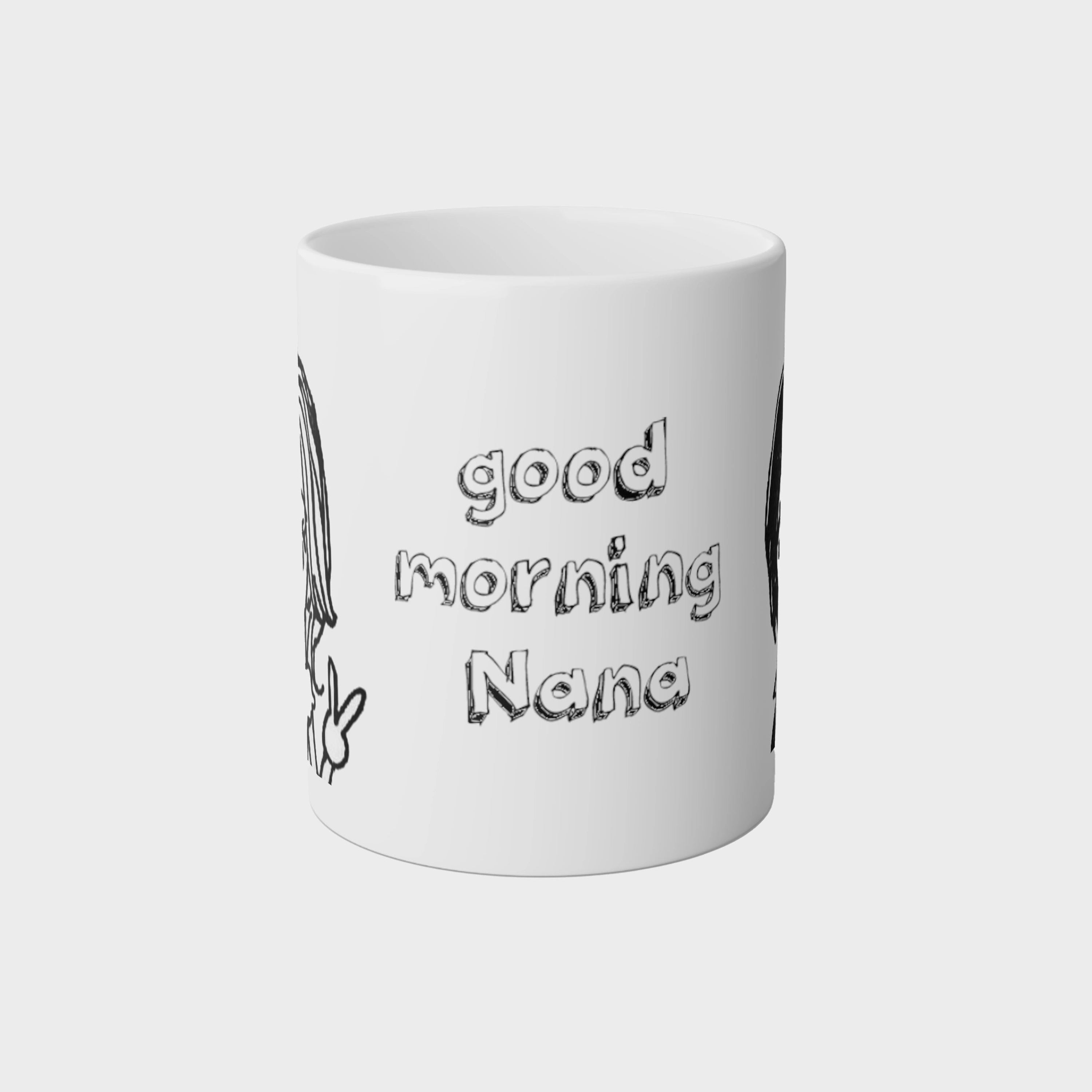 GOOD MORNING NANA MUG - HACHI & NANA - ICHIGOODESIGN