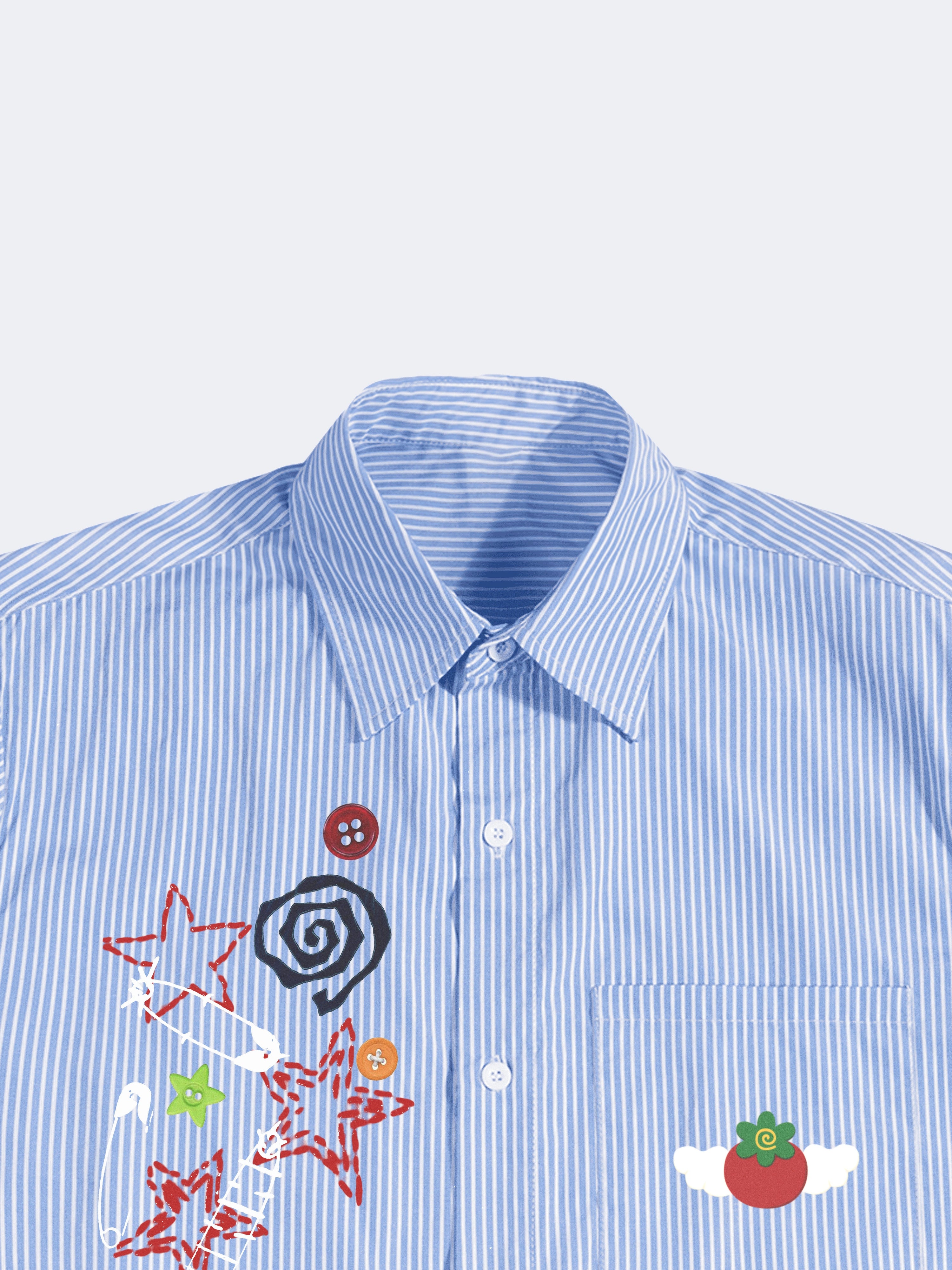 HAPPY PATCHWORK SHIRT - ICHIGOODESIGN