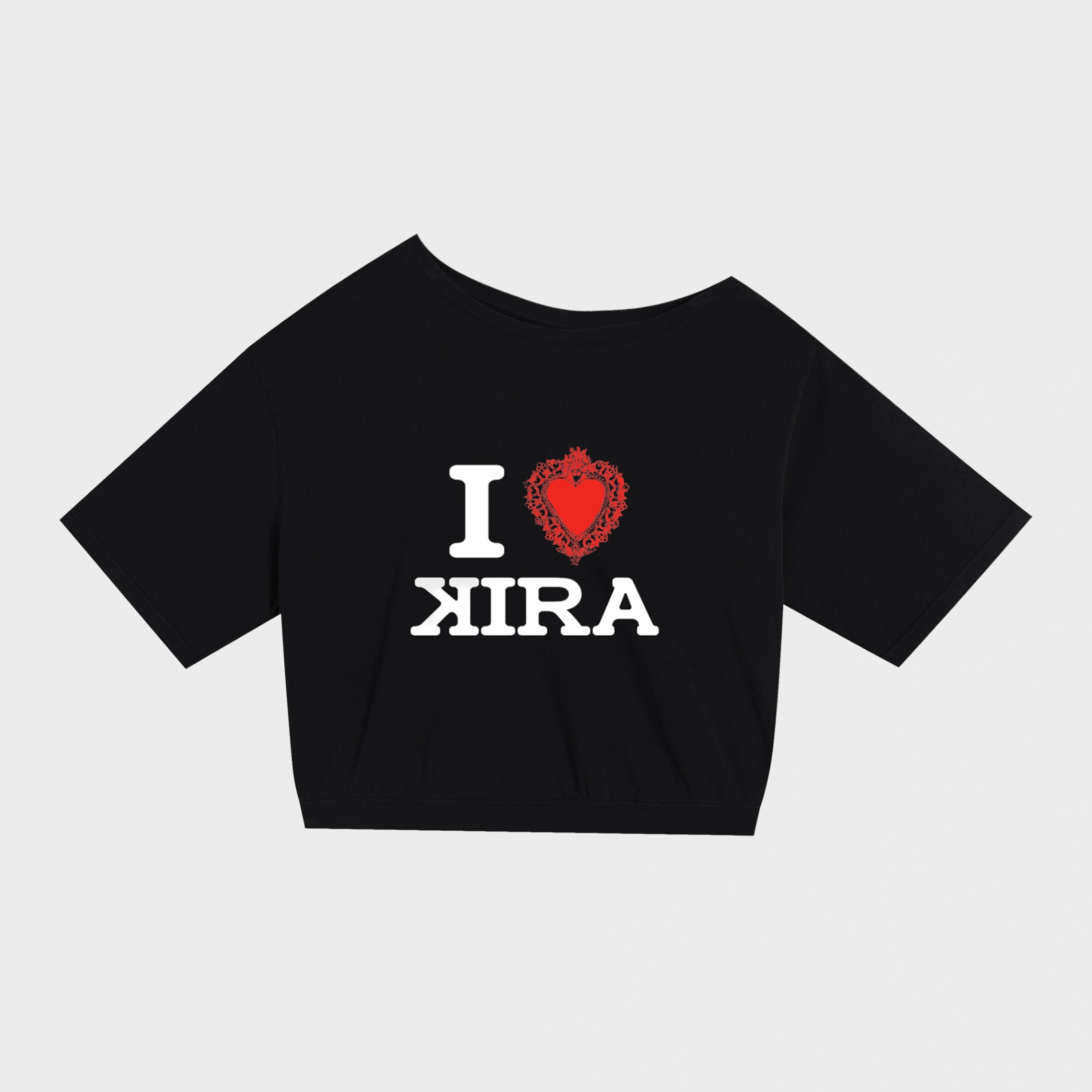 ILOVEKIRA SHOULDER TEE - ICHIGOODESIGN
