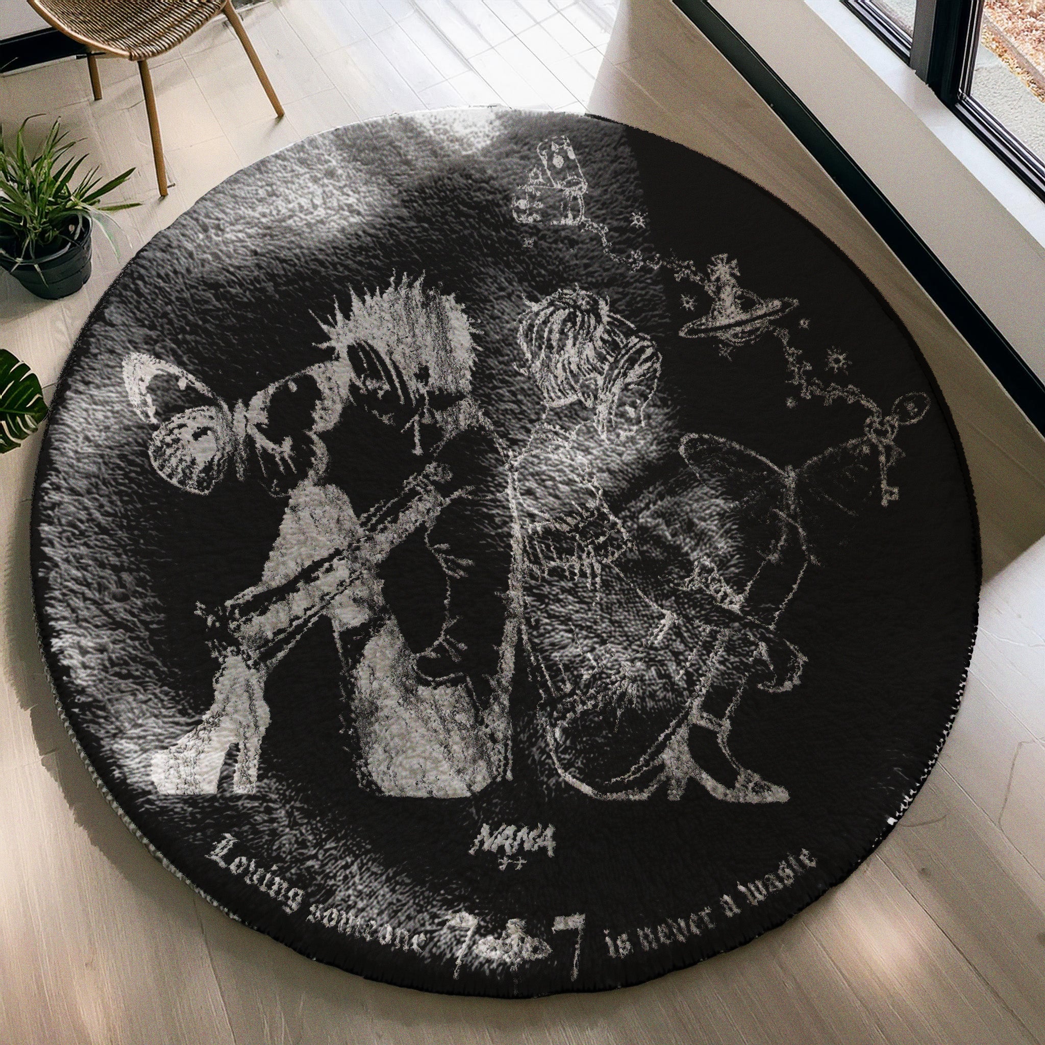 LOVING SOMEONE... ROUND RUG - ICHIGOODESIGN