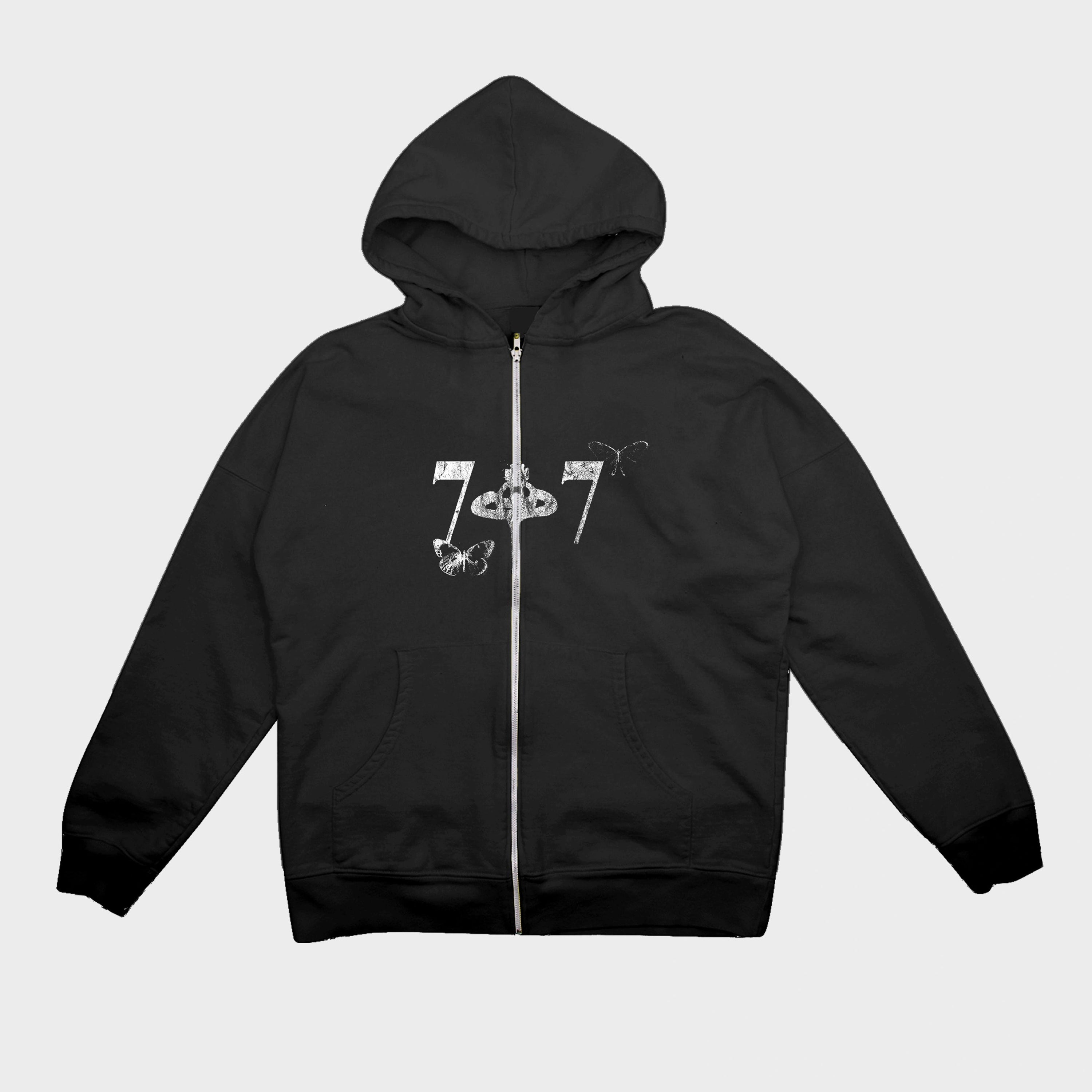 【2plan】Warmer Hachi Over Hood Zip Up Loving Someone Nana Zip Up Hoodie – Punk & Grunge with Nana