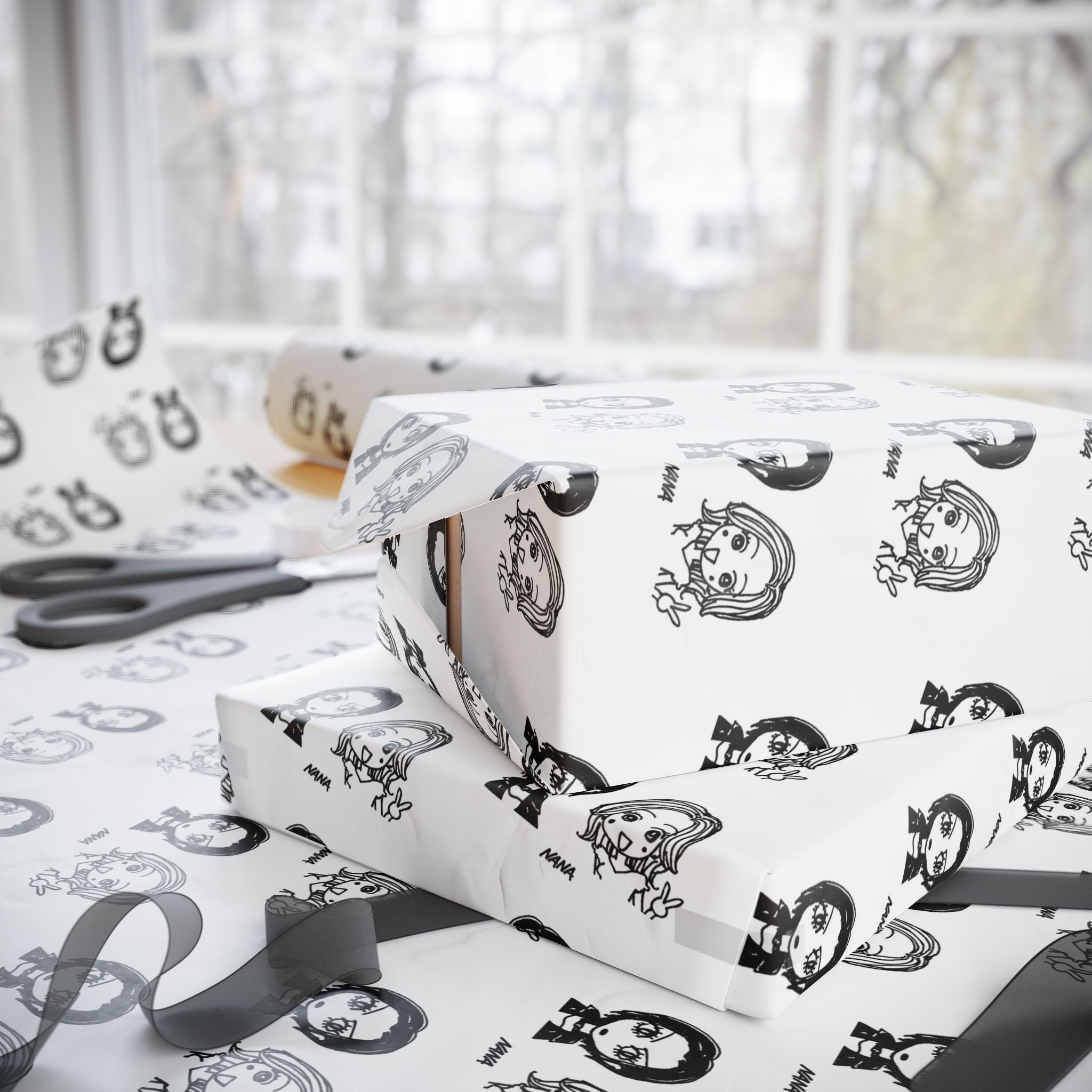 NANA & HACHI WRAPPING PAPER - ICHIGOODESIGN