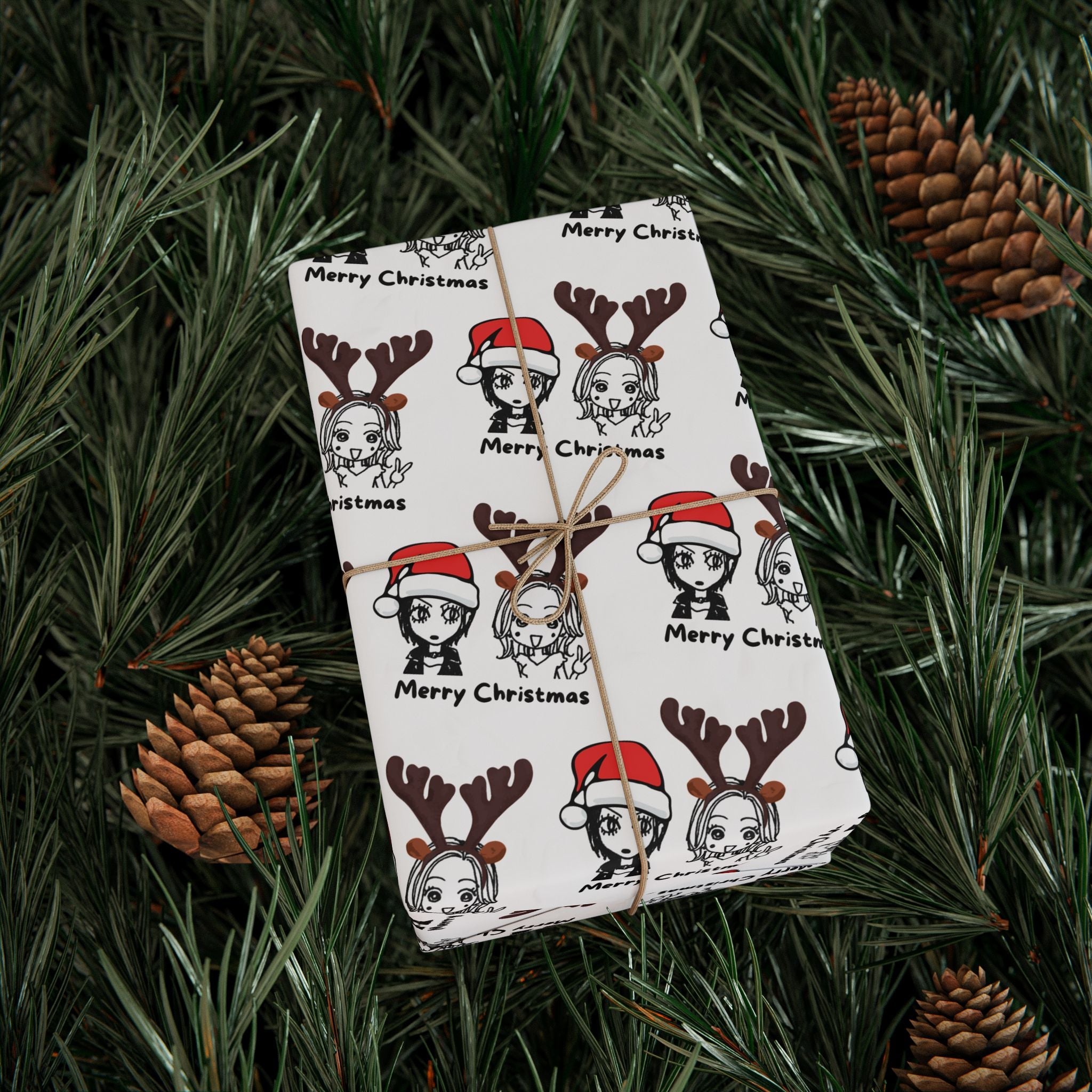 NANA & HACHI WRAPPING PAPER XMAS EDITION - ICHIGOODESIGN