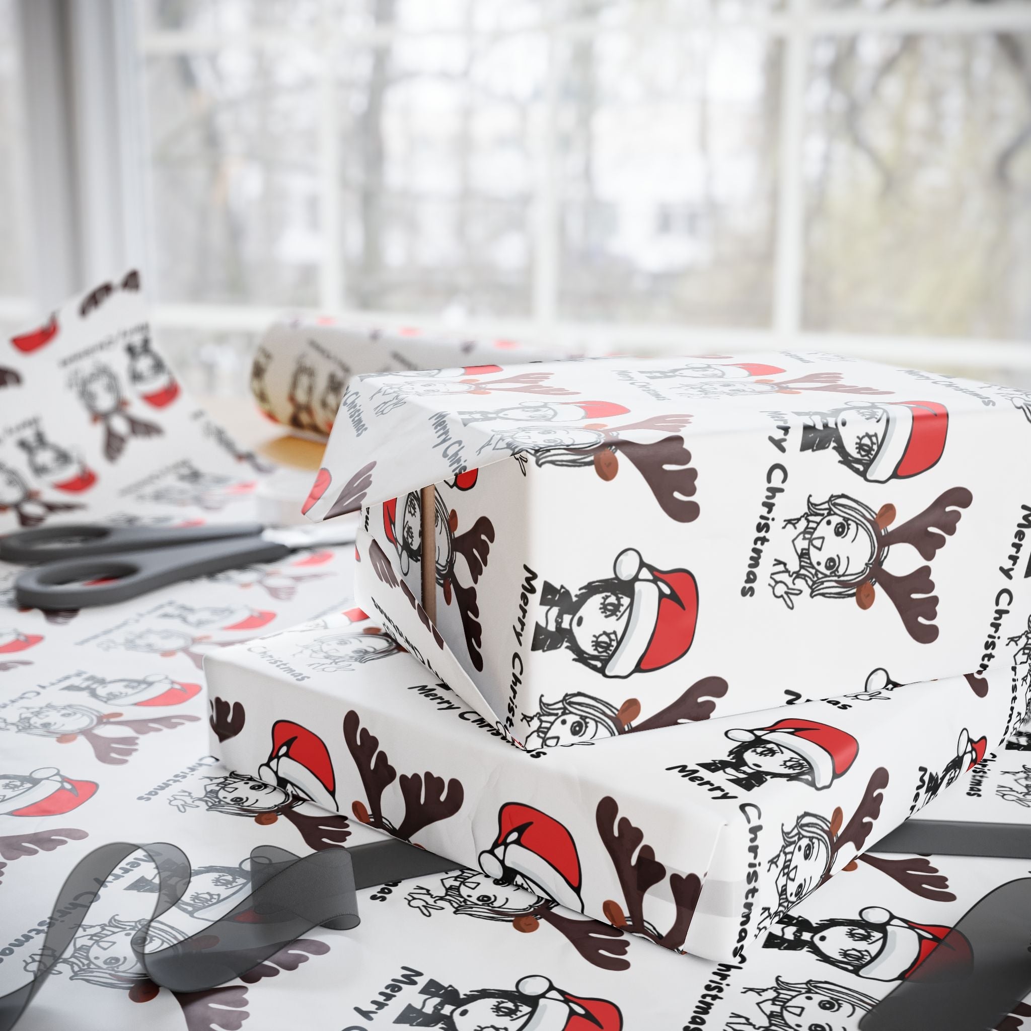 NANA & HACHI WRAPPING PAPER XMAS EDITION - ICHIGOODESIGN