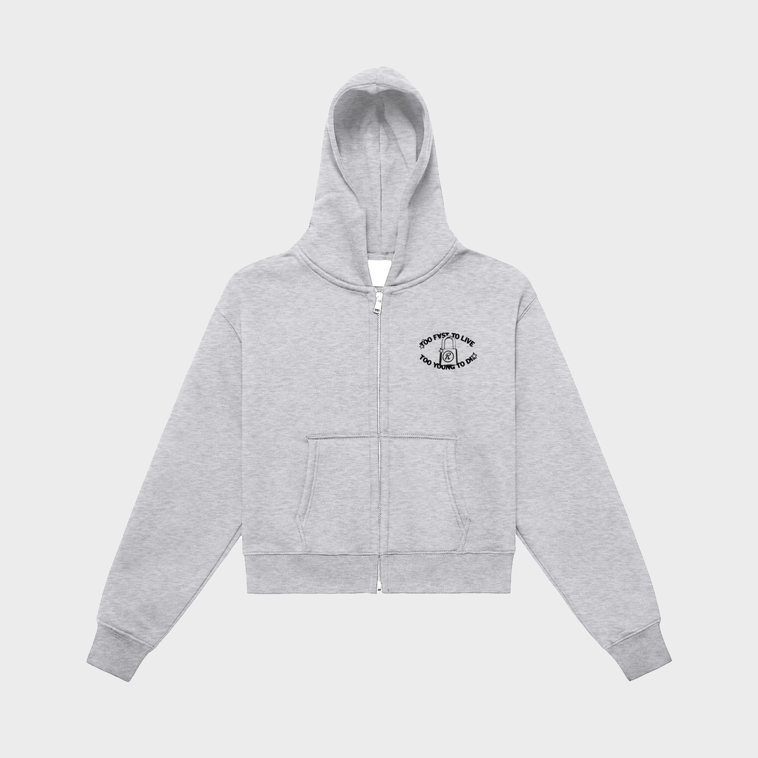 OSAKI - ORB CROPPED ZIP UP HOODIE - ICHIGOODESIGN