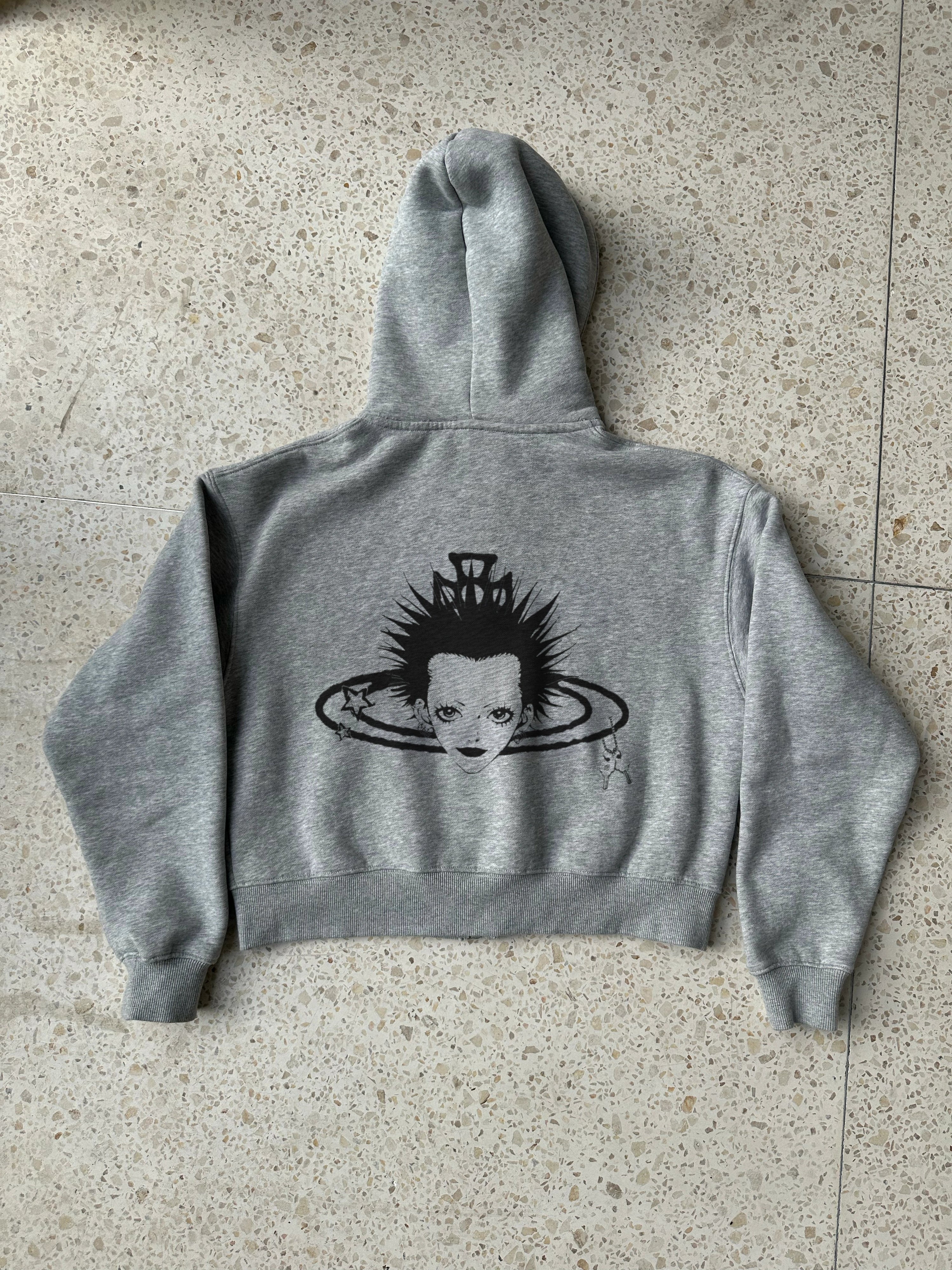 OSAKI - ORB CROPPED ZIP UP HOODIE - ICHIGOODESIGN