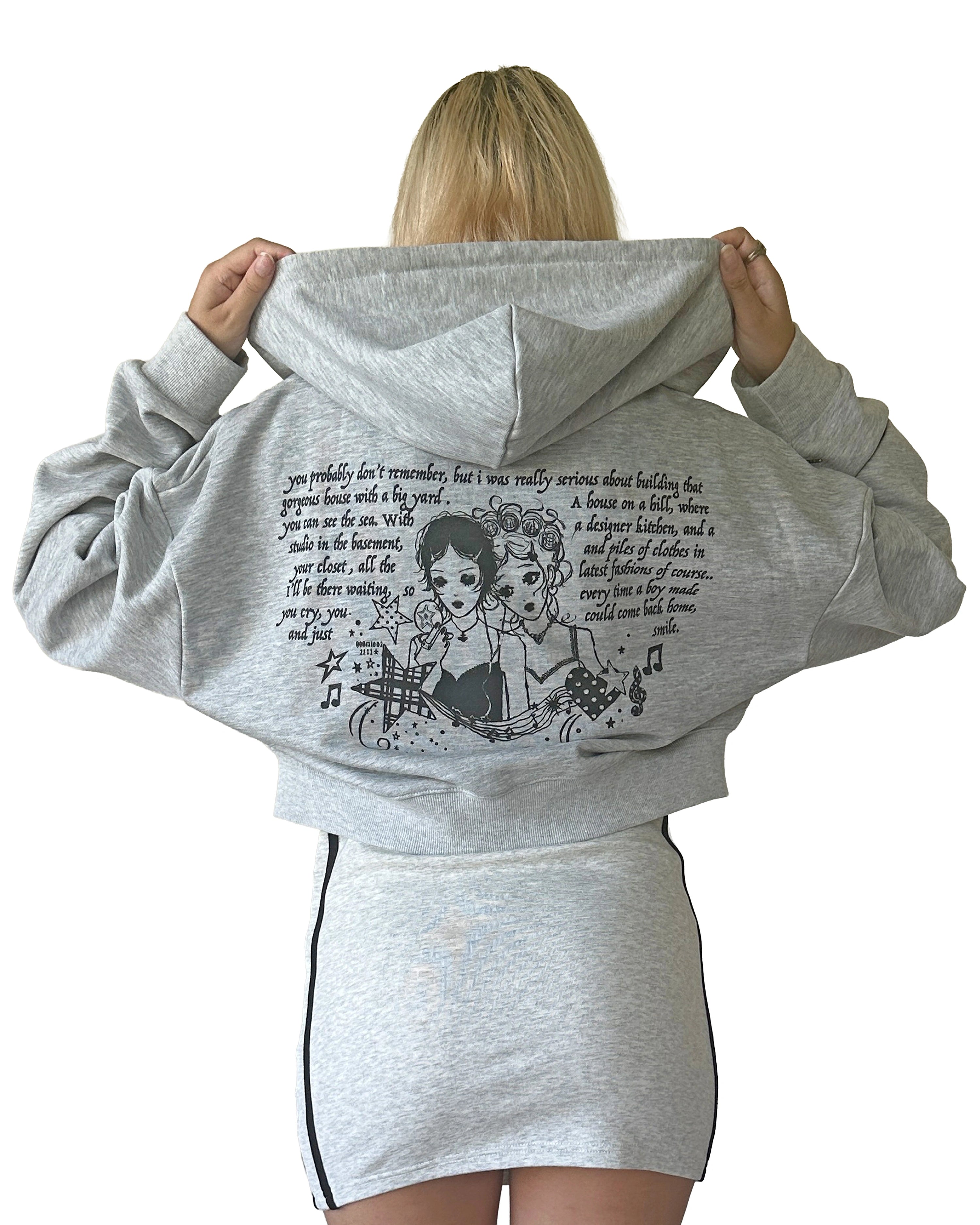 PROMISES CROPPED HOODIE