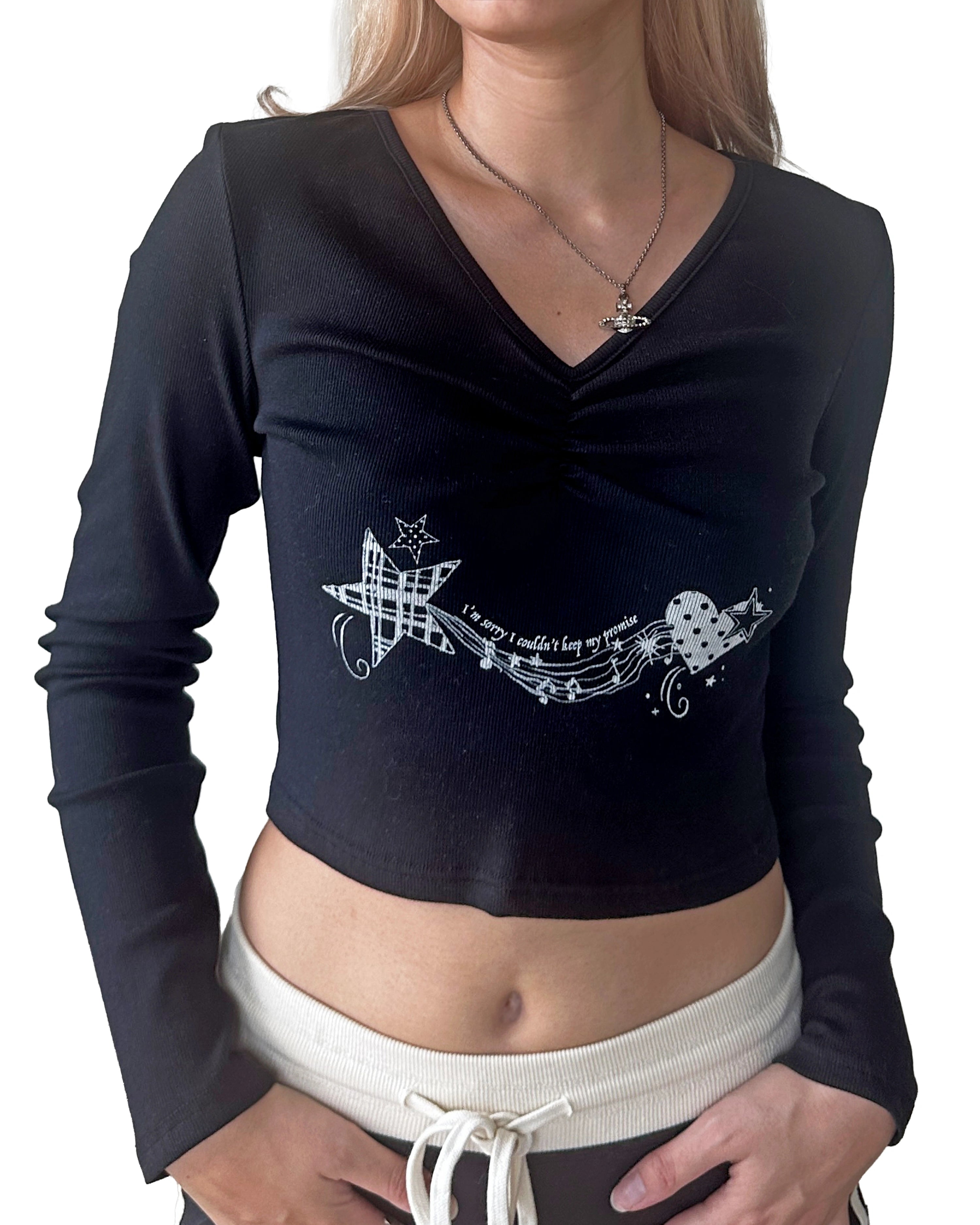 PROMISES CROPPED LONGSLEEVES