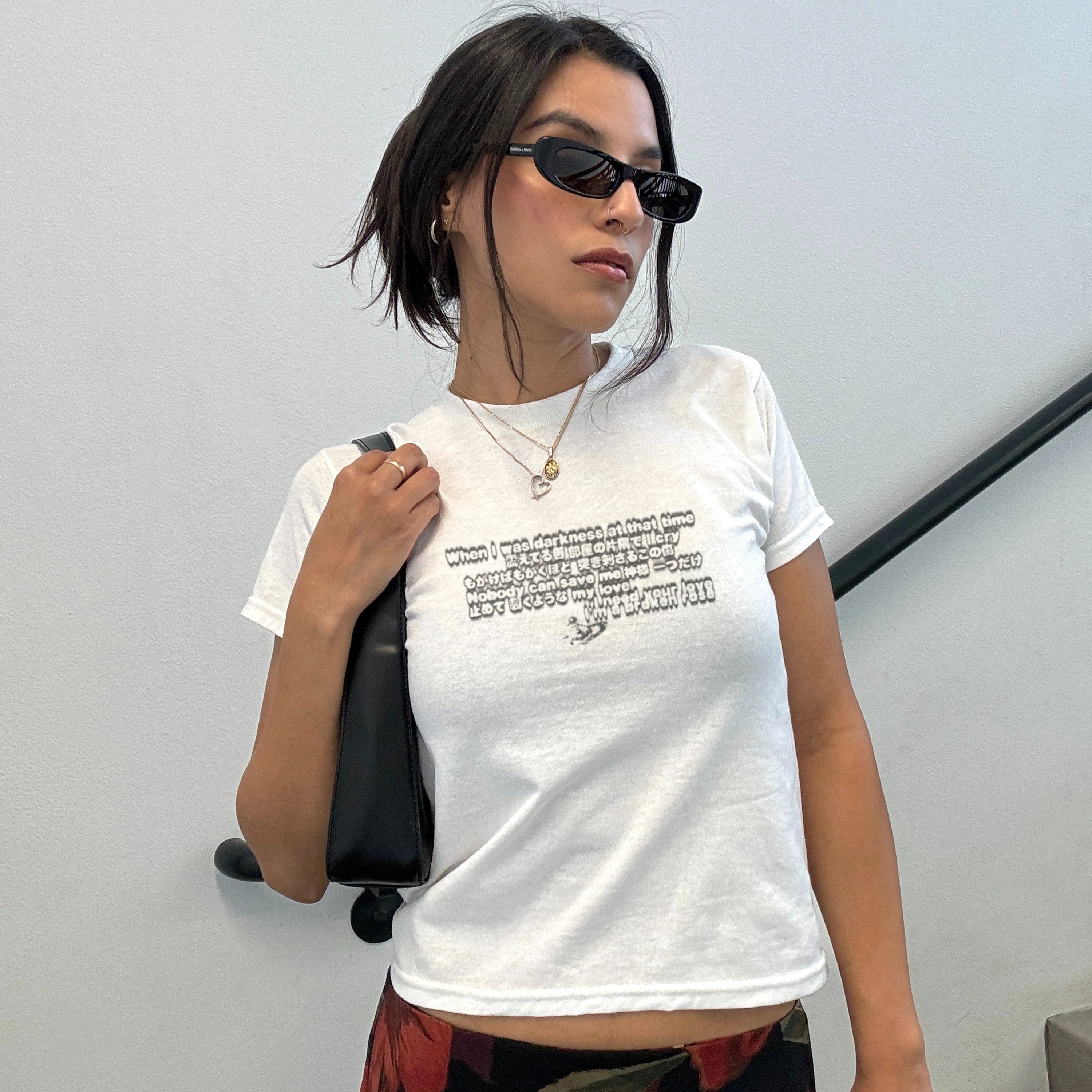 ROSE BABY TEE - ICHIGOODESIGN