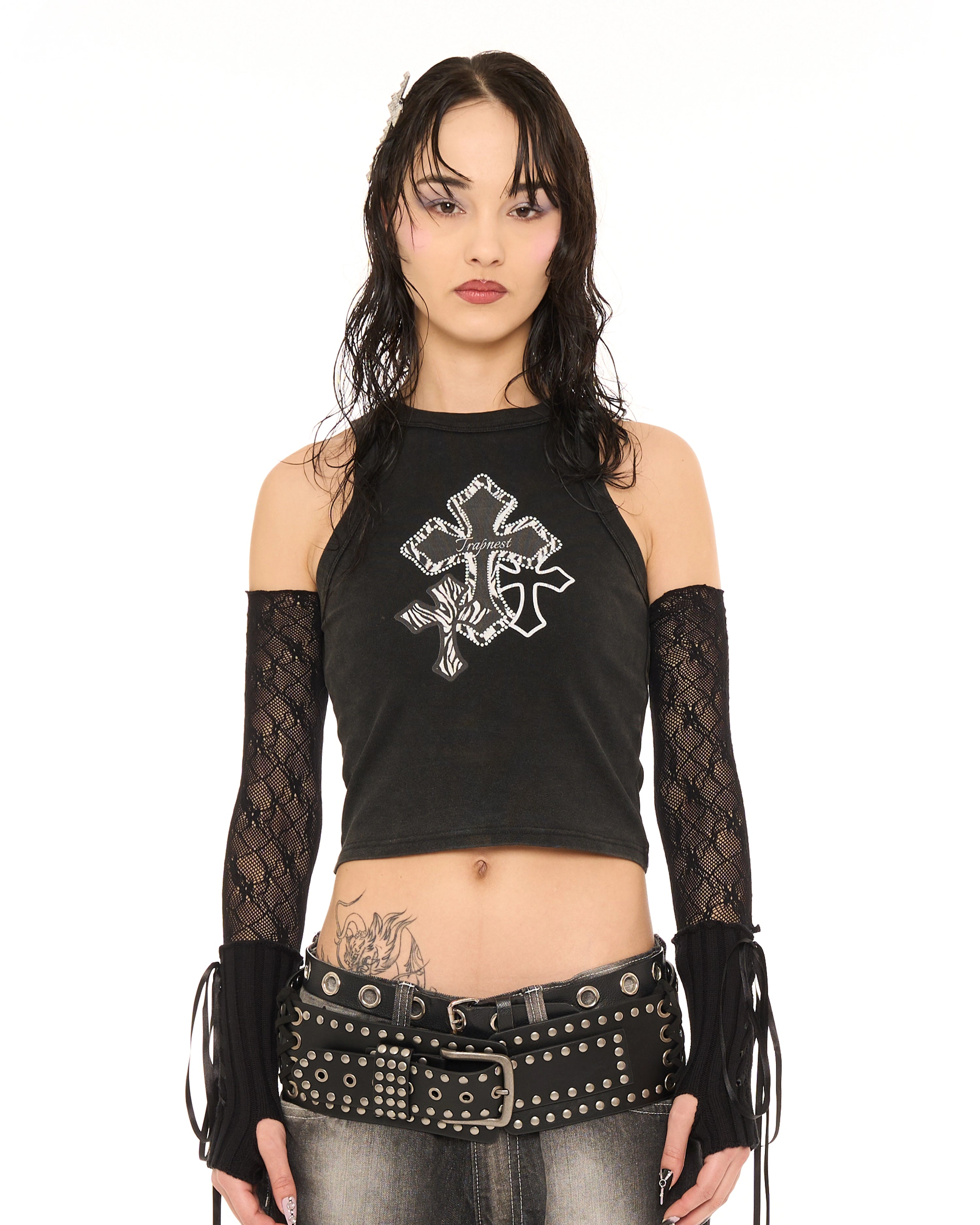 ZEBRA CROSS TANK TOP